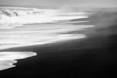 Black sand beach